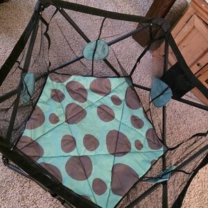 Polka Dot Playpen with Cushion